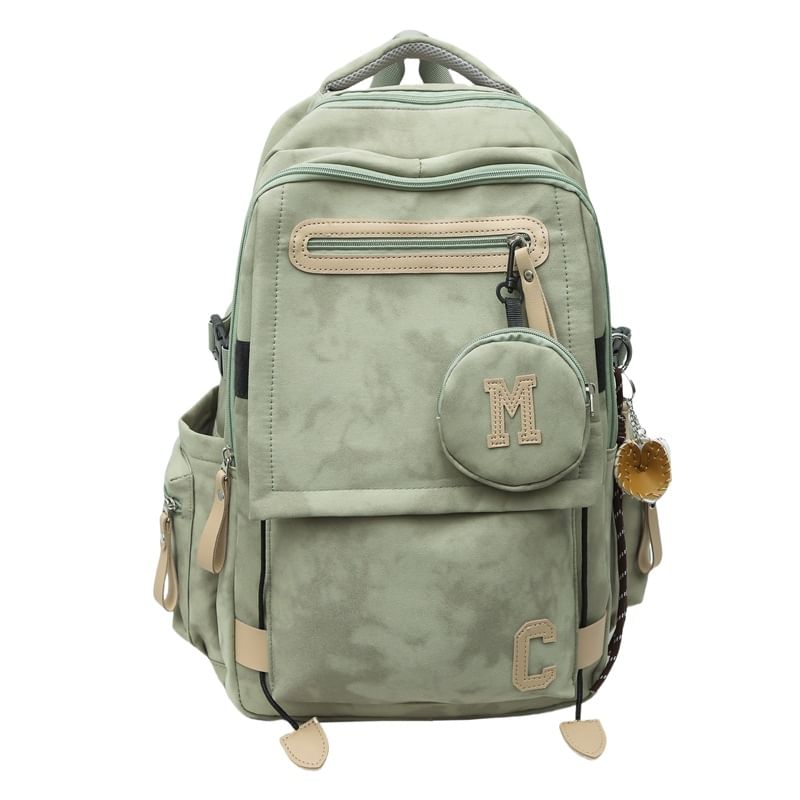 / Purse Print Set Coin Camouflaged Backpack