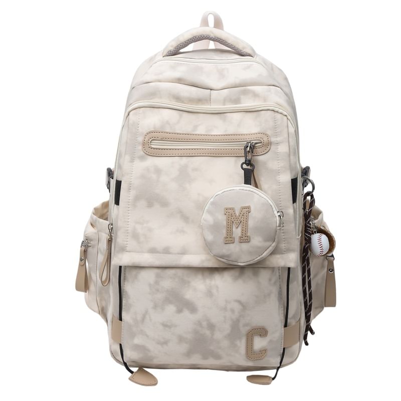 / Purse Print Set Coin Camouflaged Backpack