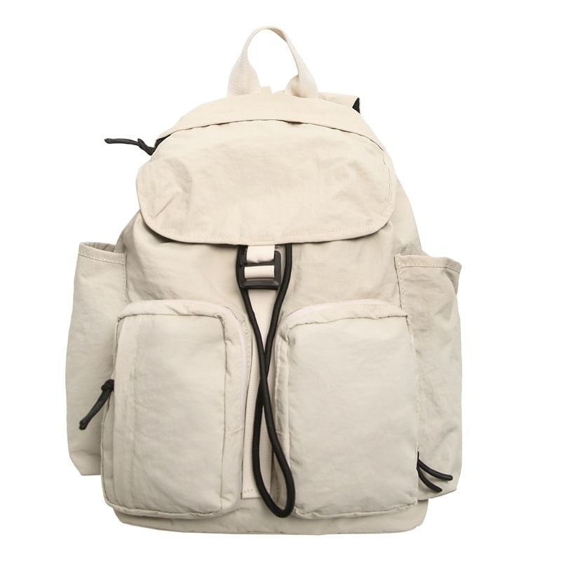 Plain Flap Backpack