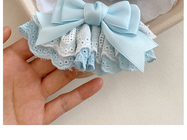 Lace / Hair Bow Set Clip