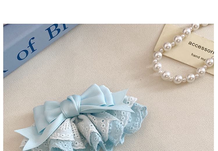 Lace / Hair Bow Set Clip