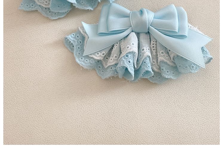 Lace / Hair Bow Set Clip