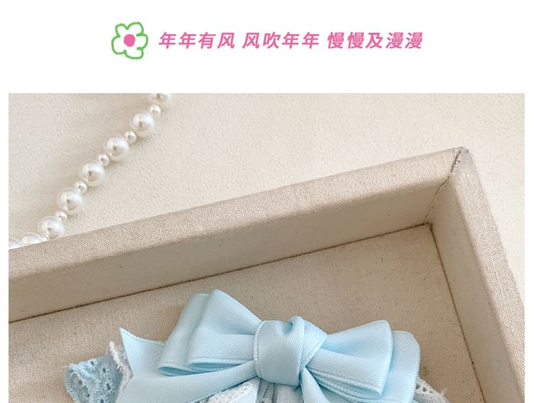 Lace / Hair Bow Set Clip