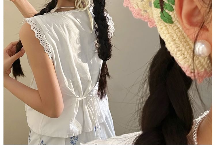 Band Head Floral Knit