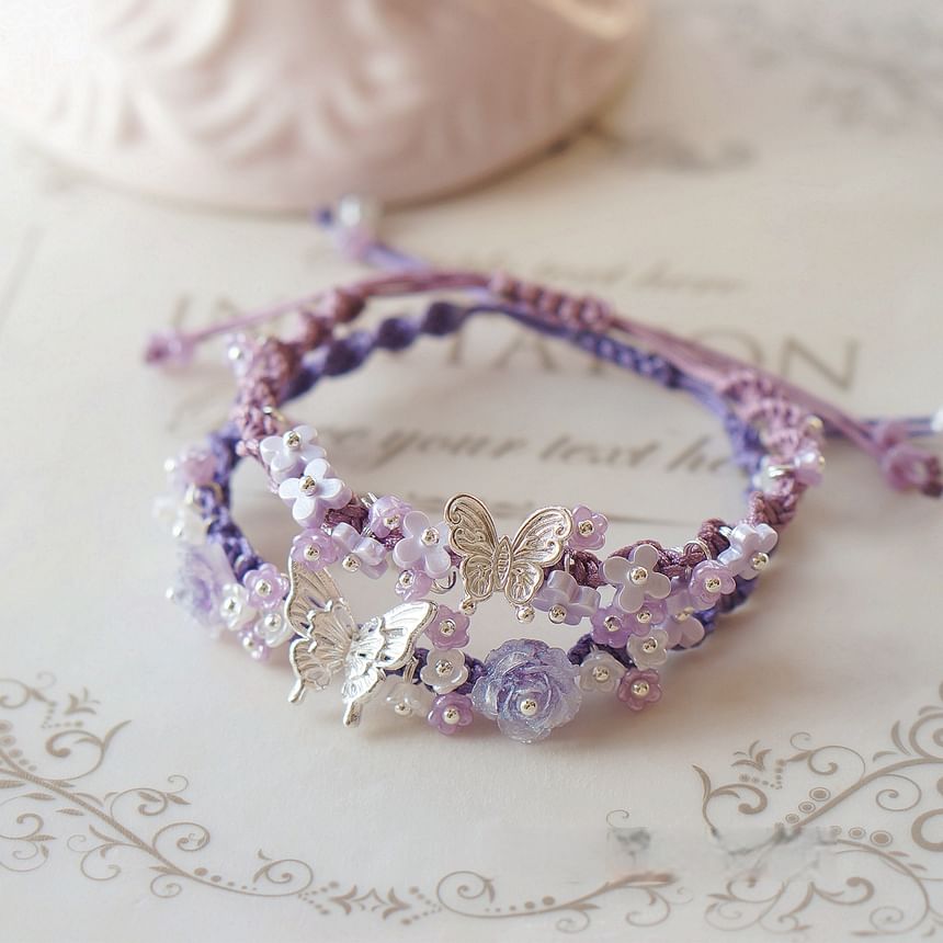 Bracelet Butterfly Rope