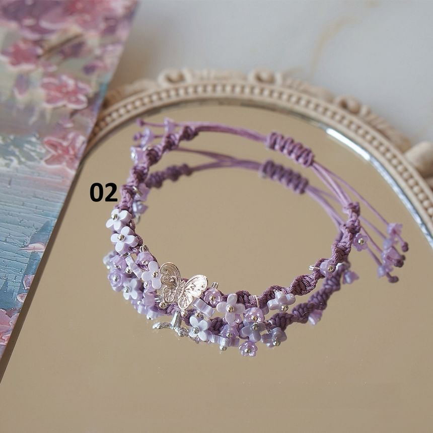 Bracelet Butterfly Rope
