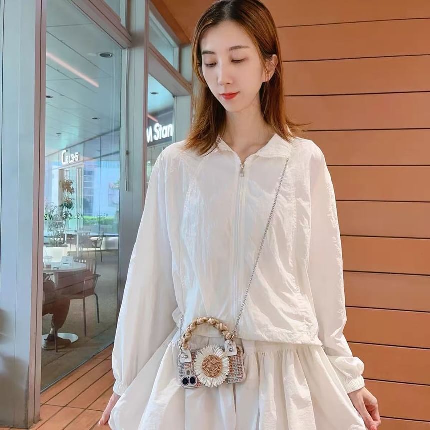 Set Case Lanyard Sunflower Adhesive Phone / Woven Strap Decoration