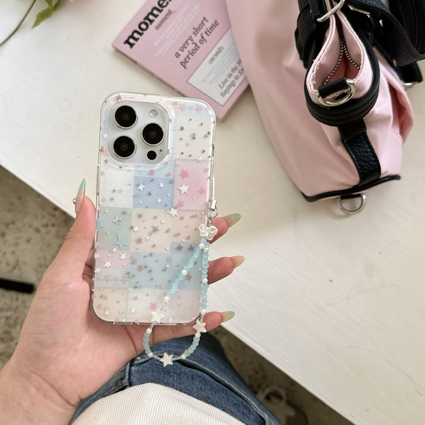 Set Phone / Strap Checker Star Case