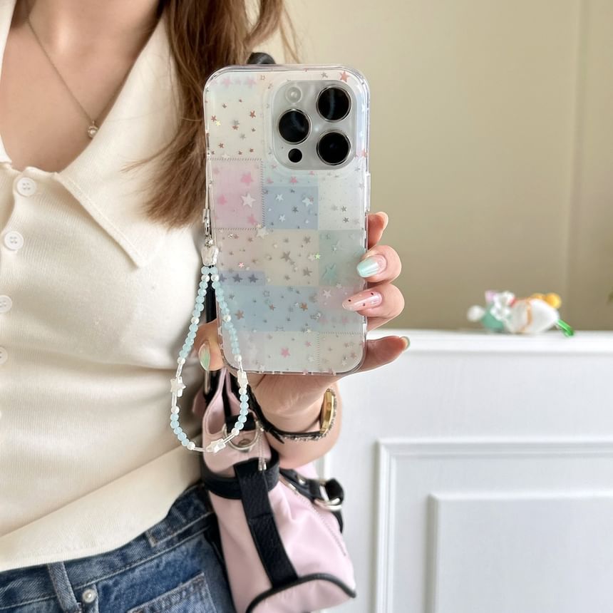 Set Phone / Strap Checker Star Case