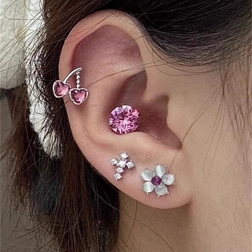 Earring Stud Rhinestone
