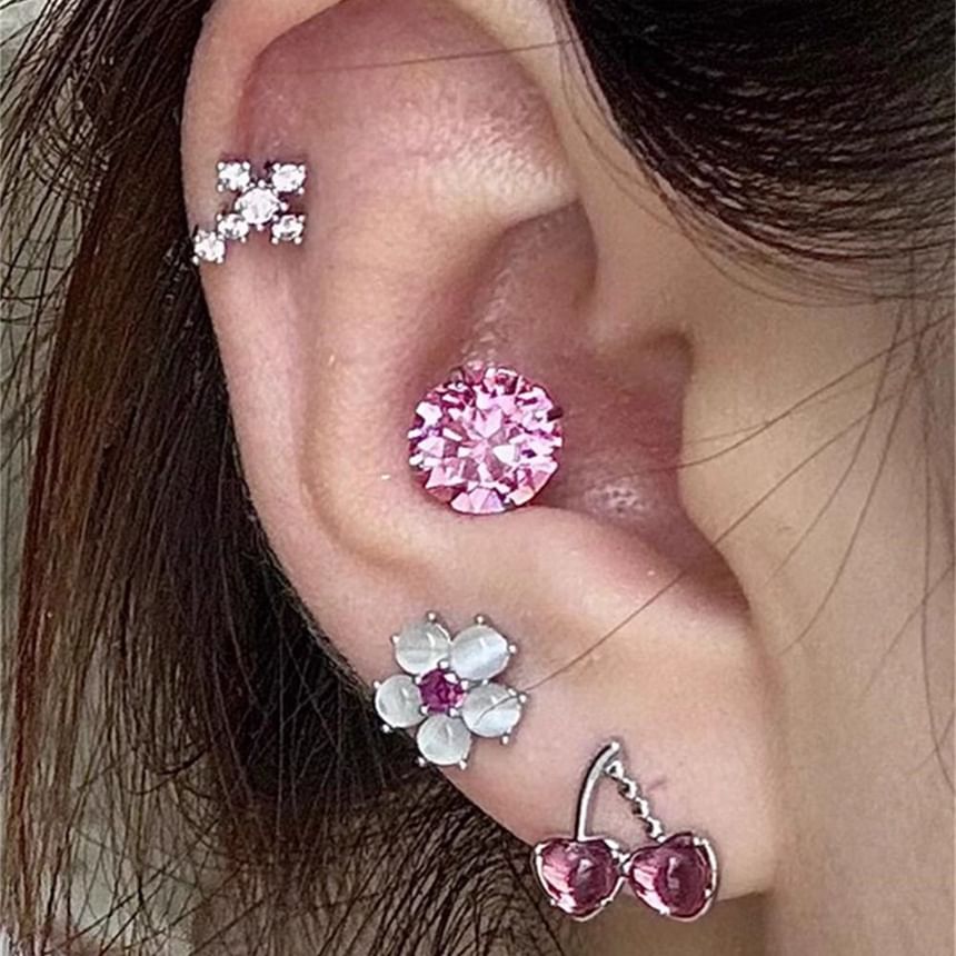 Earring Stud Rhinestone