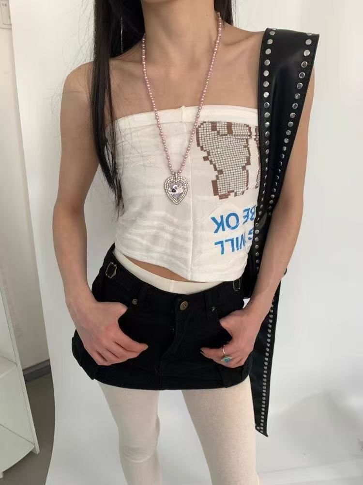 Necklace Heart Beaded