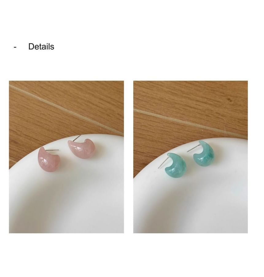 Earring Drop Glazed Water Leverback