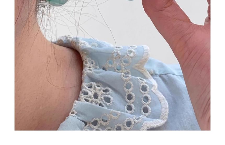 Earring Drop Glazed Water Leverback