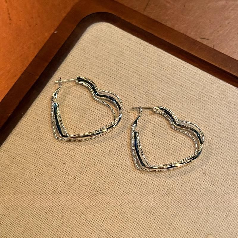 Hoop Heart Earring