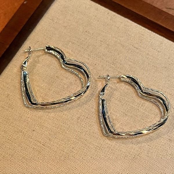 Hoop Heart Earring