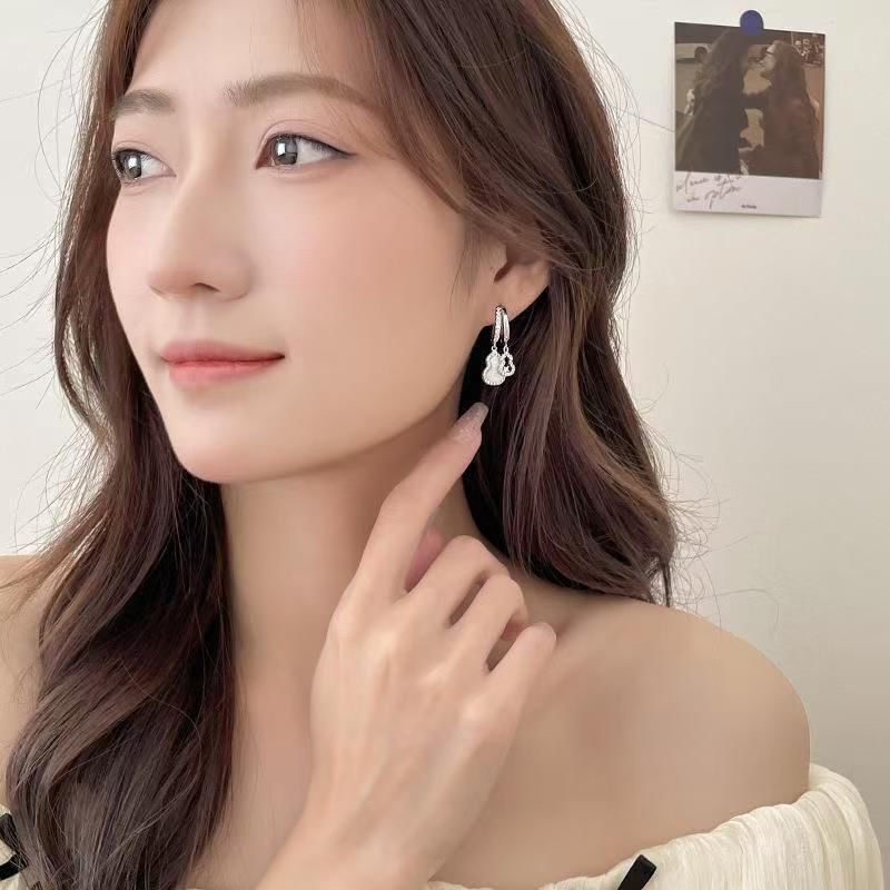 CZ Earring Calabash Hoop