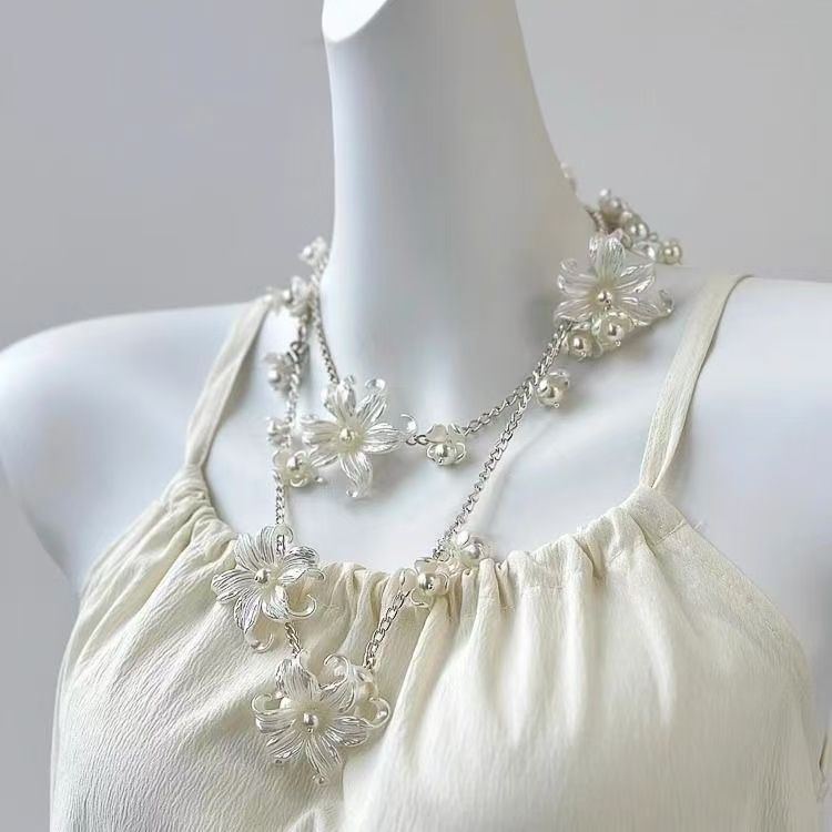 Floral Necklace Layered