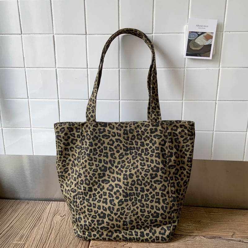 Leopard Bag Print Tote