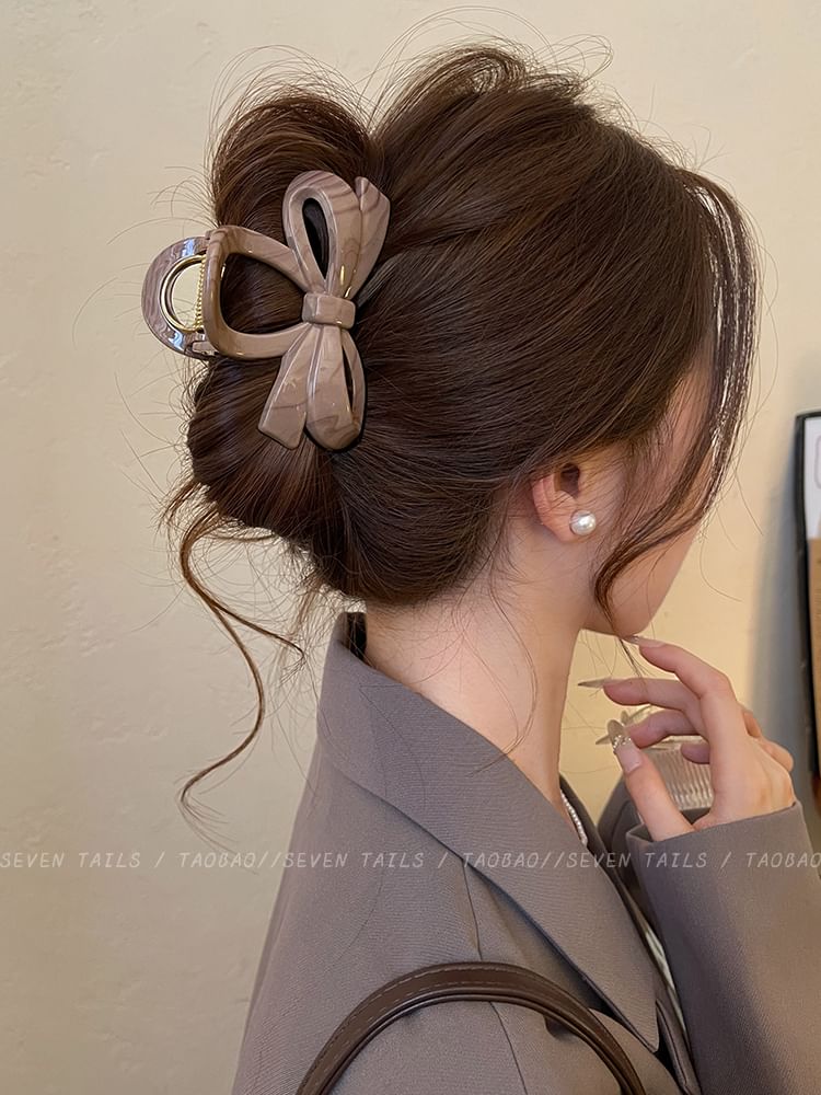 Claw Acrylic Clip Bow Hair