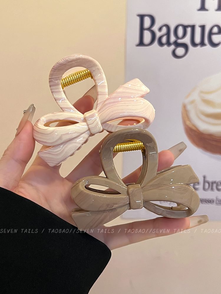 Claw Acrylic Clip Bow Hair
