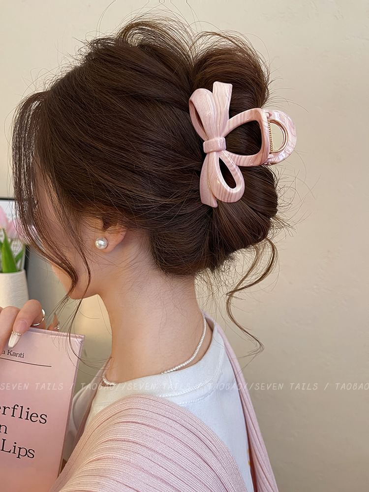 Claw Acrylic Clip Bow Hair