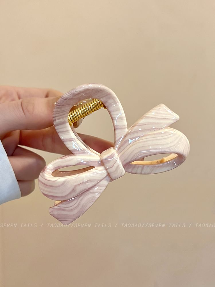 Claw Acrylic Clip Bow Hair