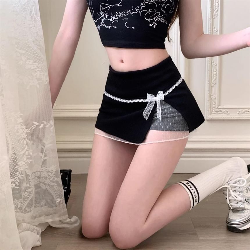 Skirt Overlay Mini Rise Low