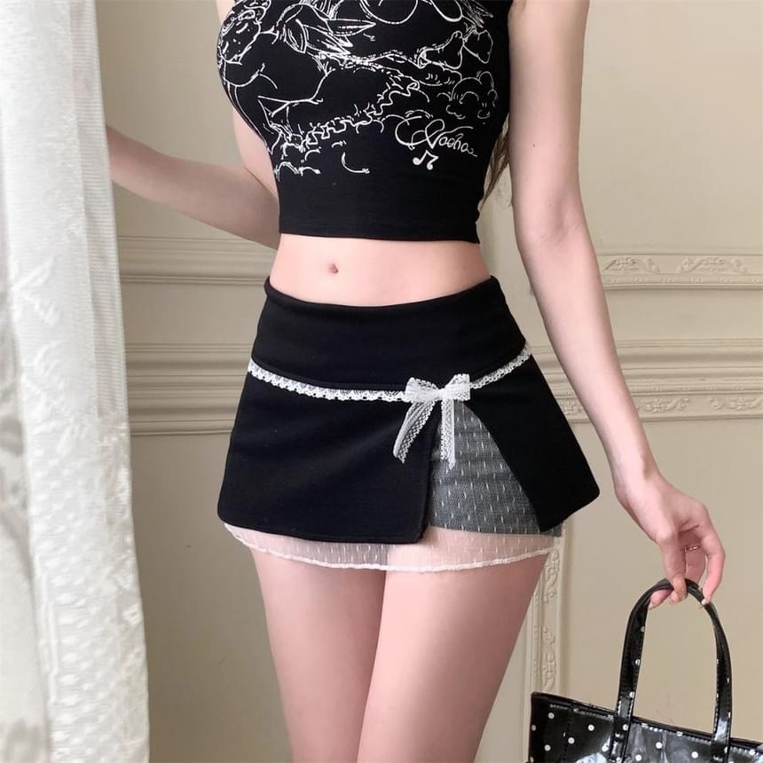 Skirt Overlay Mini Rise Low