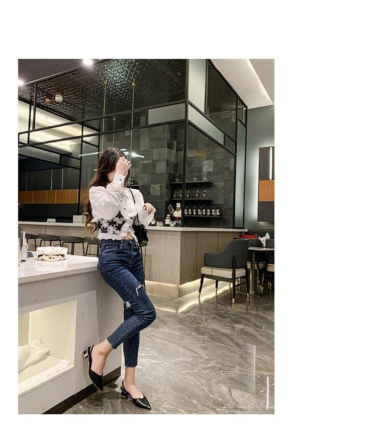 Pointed Toe Slingback Pumps
