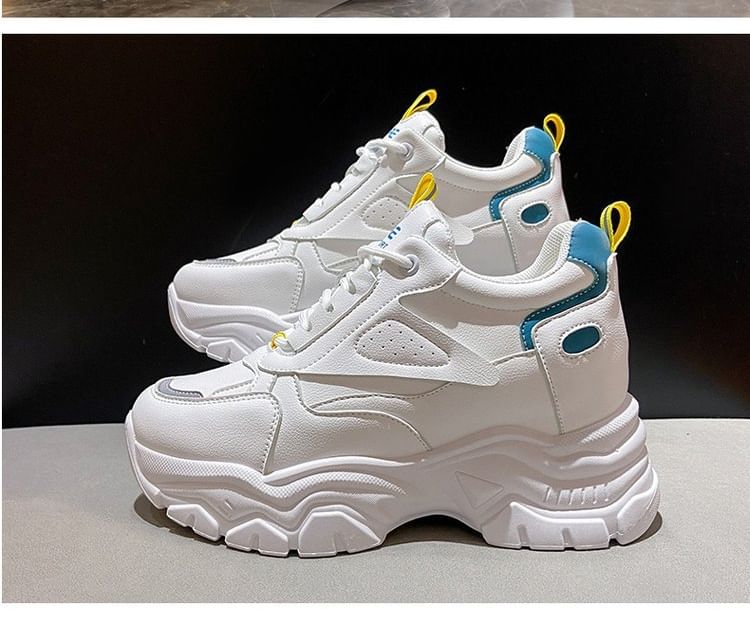 Wedge Hidden Panel Sneakers Platform