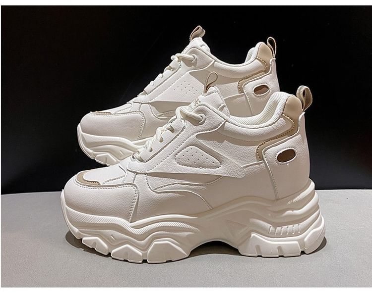 Wedge Hidden Panel Sneakers Platform