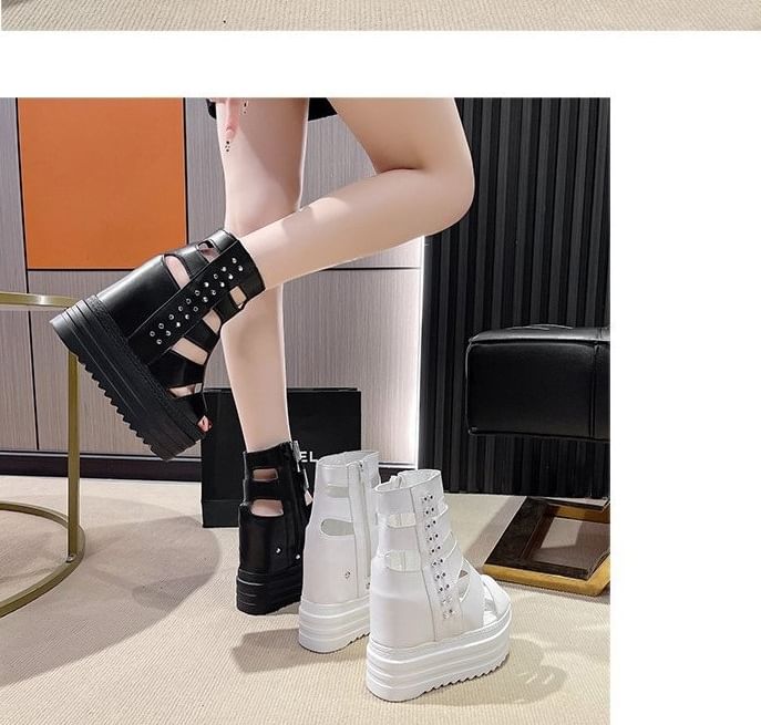 Sandals Studded Gladiator Platform