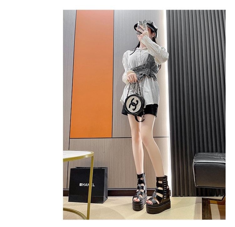 Sandals Studded Gladiator Platform