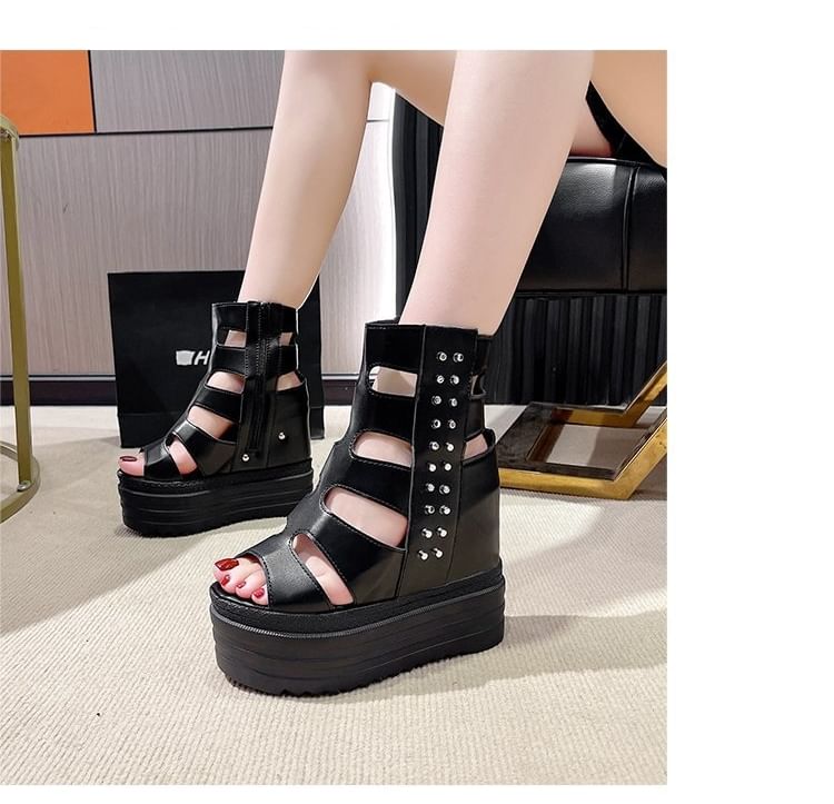 Sandals Studded Gladiator Platform