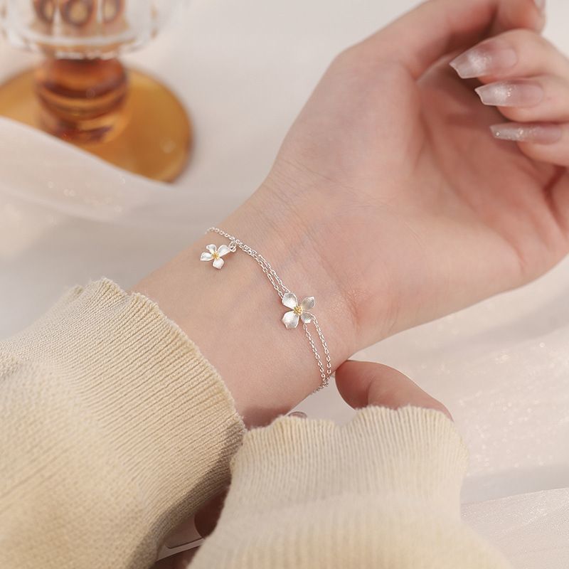 Layered Flower Bracelet