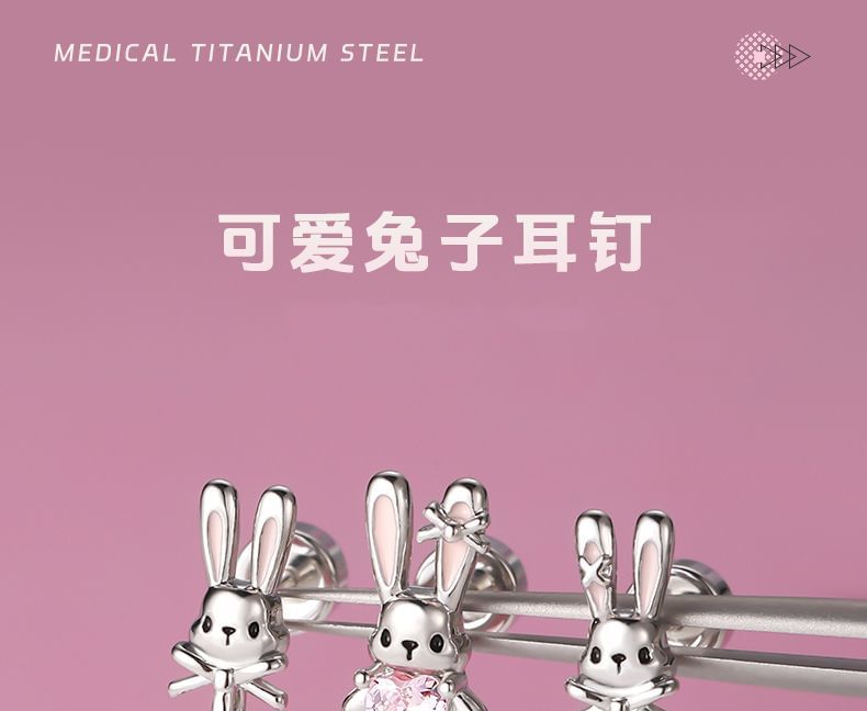 Set Rhinestone Stud 3: Rabbit Ear of