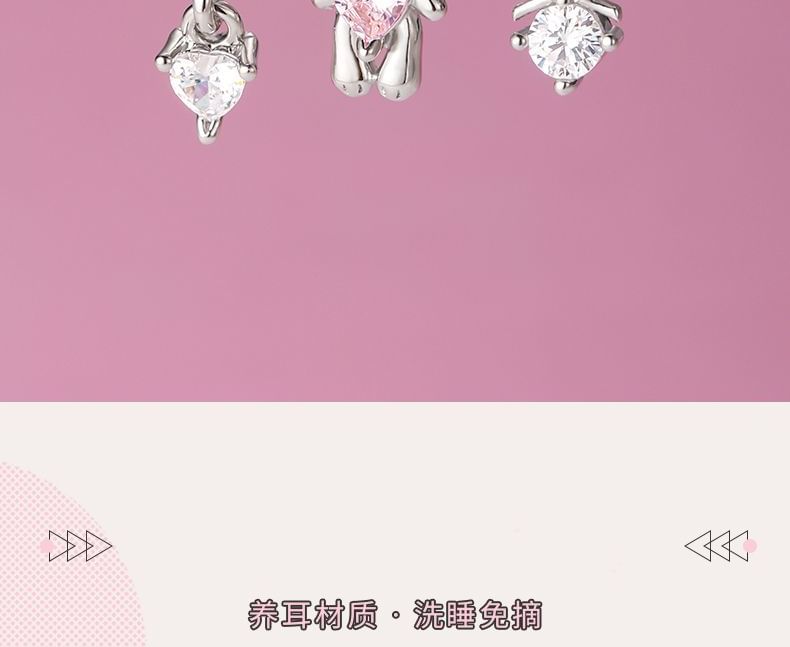 Set Rhinestone Stud 3: Rabbit Ear of