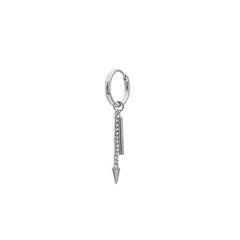 Bar Earring Drop Spike Hoop