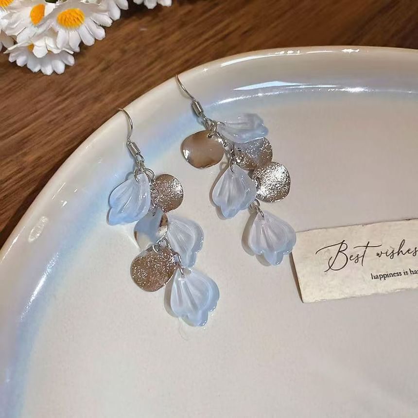 Earring Fringed Shell Drop Hook