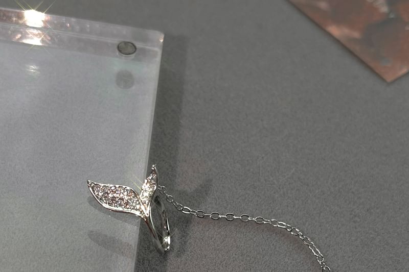 Fish 925 Ear Cuff Tail Chain Sterling Silver