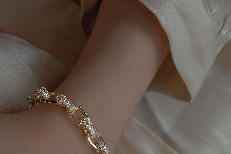 Chain Rhinestone Bracelet