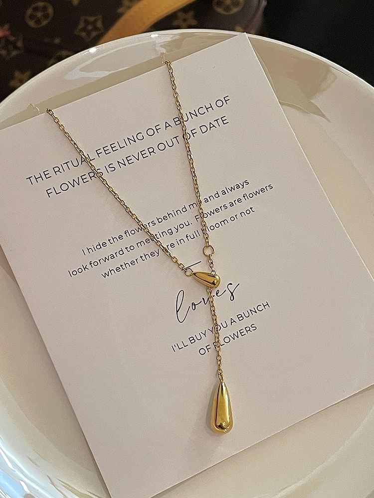 Necklace Pendant Teardrop