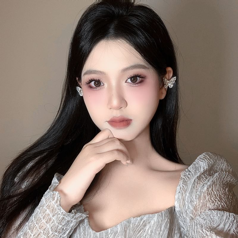 Ear Cuff Butterfly Rhinestone