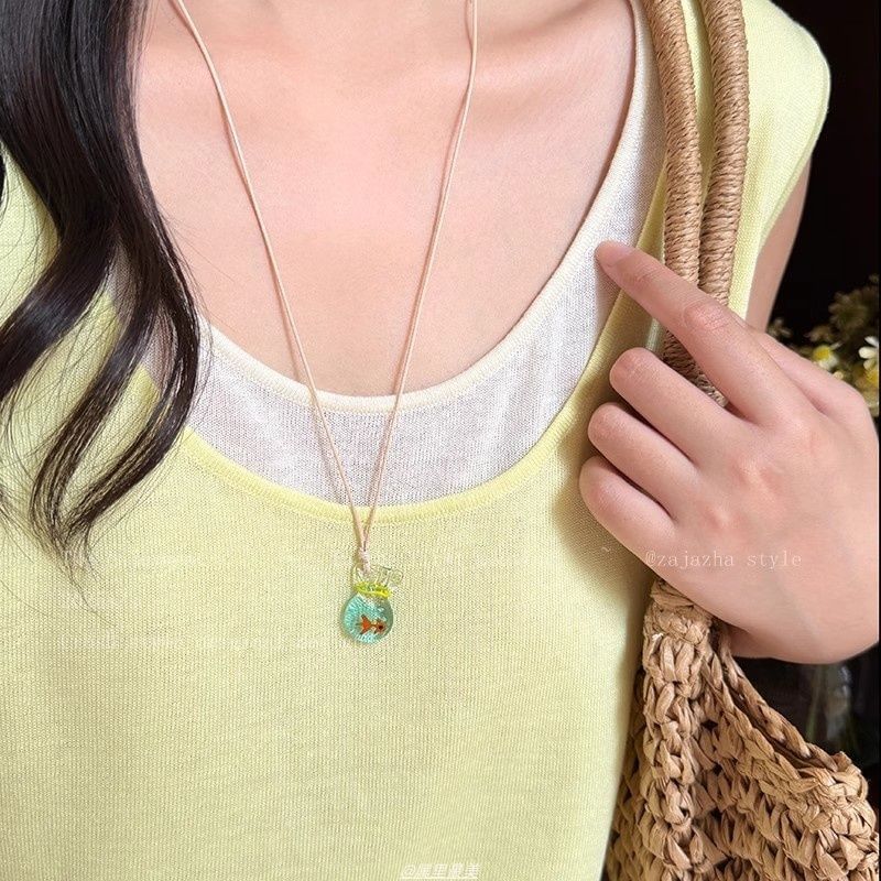 Resin Goldfish Necklace String