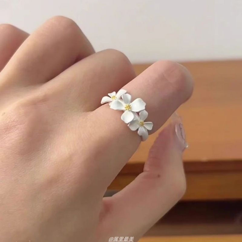 Open Ring Alloy Floral