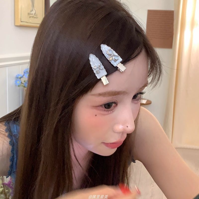 2: Rhinestone of Alloy Cherry / Bow Set Hair Clip