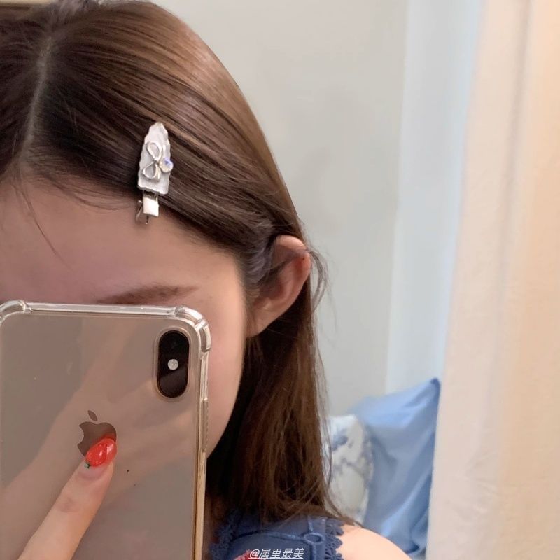 2: Rhinestone of Alloy Cherry / Bow Set Hair Clip