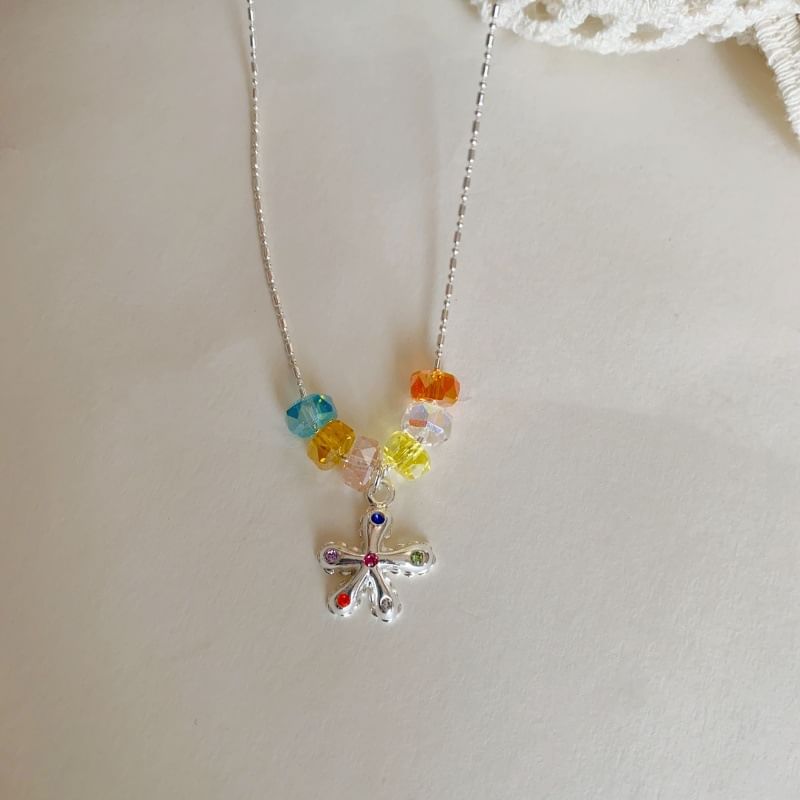 Pendant Crystal Faux Alloy Choker Star