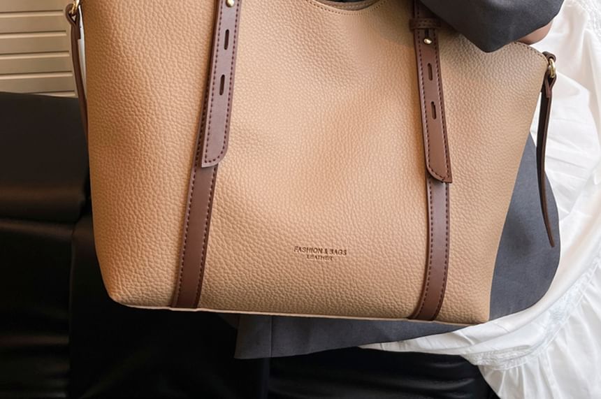 Bag Faux Tote Leather